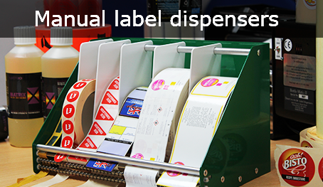 Manual-label-dispensers